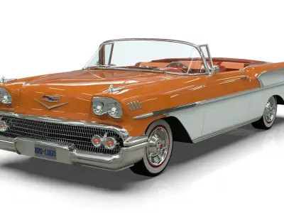 Chevrolet Belair Convertible 1958  3D model