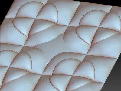 3D WALLPANEL 600MM x 600MM 3D model