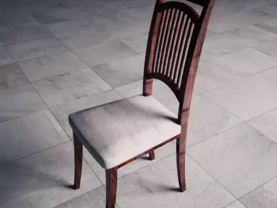 Chair wooden Free 3D model