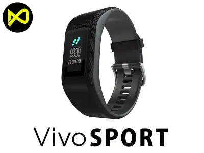 Garmin Vivosport Smartwatch Black 3D model