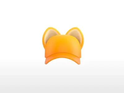 Hat027 Cat Cap 3D model