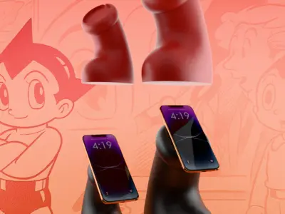 Astro boy Boot Apple Magsafe Charger toy 3D print model