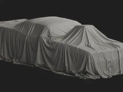 Retro Car Cover 08 3D model