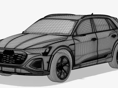 Audi Q8 e-tron 2024 3D model