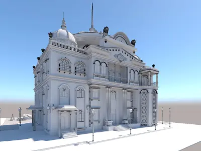 villa classic home 3D model