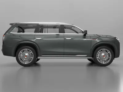 2022 Hongqi LS7 car rendering model 3D model