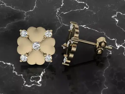 Jewelry Earring 3D print model