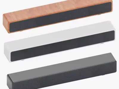 Soundbars - 3 Modern Universal Audio Speaker Designs 3D Model Collection