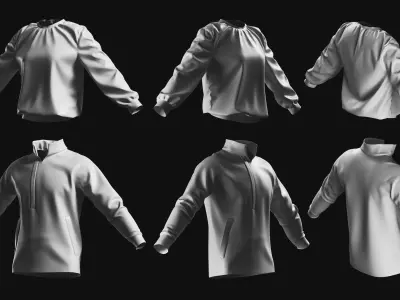 Basemesh Sweater Collection 3D model