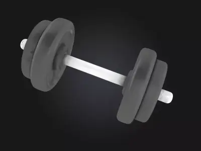 Dumbbell Display  Compact Strength with a Polished Presentation 3D model