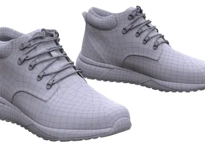 Boots Low-poly 3D model