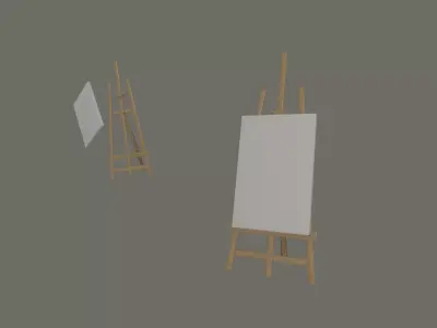 Easel 3D model