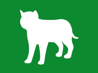 Asian Golden Kitten Cat Low-poly 3D model