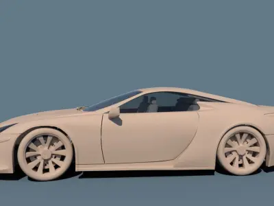 Car 3D lexus lc sports 3D model