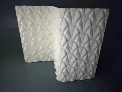 03 VIGELAND WALL PATTERN Low-poly 3D model