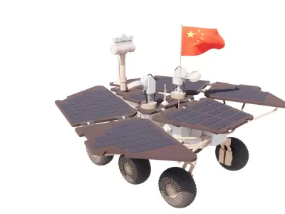 Martian Rover Low-poly 3D model