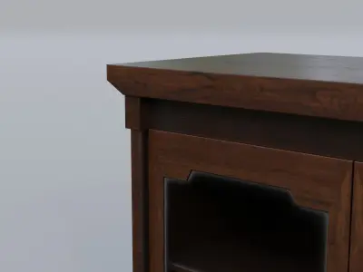 Small bookcase Free low-poly 3D model