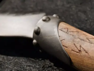 Knife Athame Low-poly 3D model