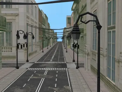 Ultimate Racetrack Kit 3D Model for Cars Bikes 2025 Low-poly 3D model