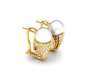 Delicate Fine Earring 3D print model