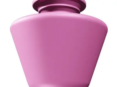 Classic Plastic Water Vessel Low-poly 3D model