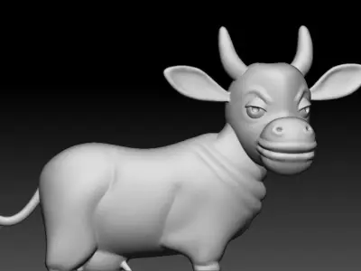 Cow Relief  3D Printable Model 3D print model