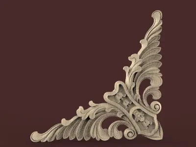 Classic decor 3D CNC print model 01 3D print model 02 3D model