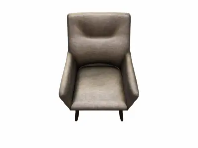3d Model Stylish Room Interior With Comfortable Papasan Chair 3D model get