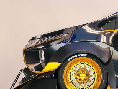 Mitsubishi Xpander 2020 Custom Widebody Kits Low-poly 3D model