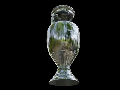 European Championship Cup Free low-poly 3D model