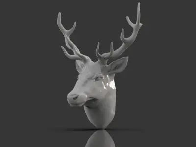 Deer Head 3D print model