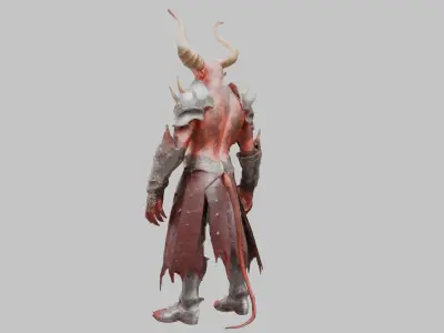 Demon Lord 3D Model - Fantasy Character Low-poly 3D model