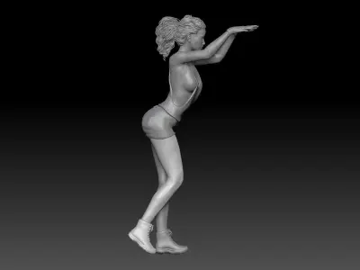 SEXY MECHANIC GIRL 7 3D print model