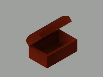 wooden box Free 3D model