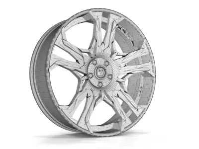 Forgiato C8 wheel rims 3D model