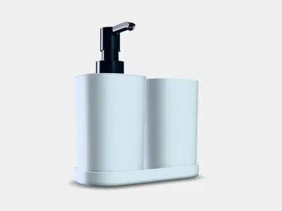 STORAVAN 3-piece bathroom set Low-poly 3D model