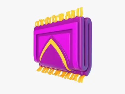 Ramadan Prayer Rug 3D model