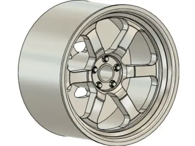 COSMIS MACHINE XT006R 1811 RIMS FOR DIECAST 64 SCALE 3D print model