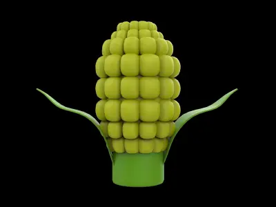 corn model Low-poly 3D model