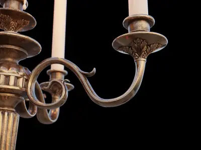 Candelabra Chandelier 3D model