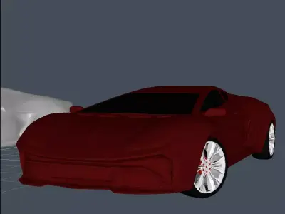 Avtomobil dizayni  Low-poly 3D model