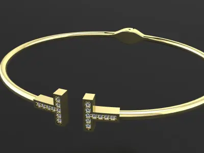 Tiffany and Co bracelet 3d printing model 3D print model