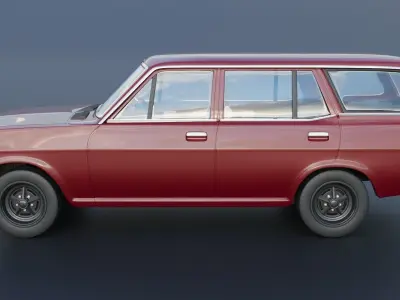 Datsun 1200 Wagon 1972 3D print model