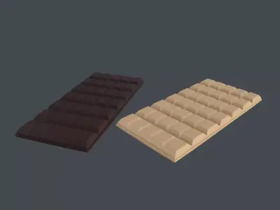 Chocolate Bars  3D Model Low-poly 3D model