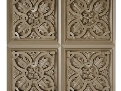 Decorative panel 7 3D model purchase