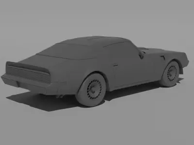1980 Pontiac Trans Am 3D print model