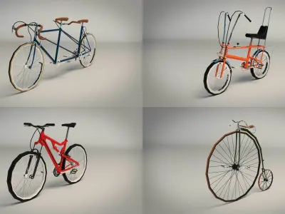 Low Poly Bike Pack 02
