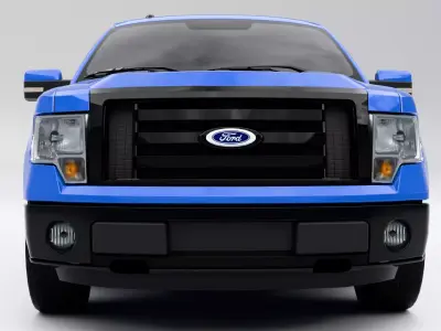Ford F-150 XLT 2009 Low-poly 3D model