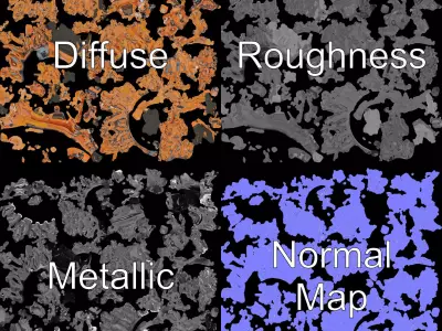 Steampunk Engine Model Pack Low-poly 3D model