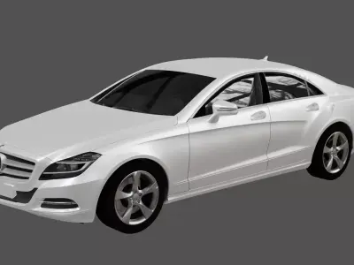 Mercedes Benz car model 3d Low-poly 3D model